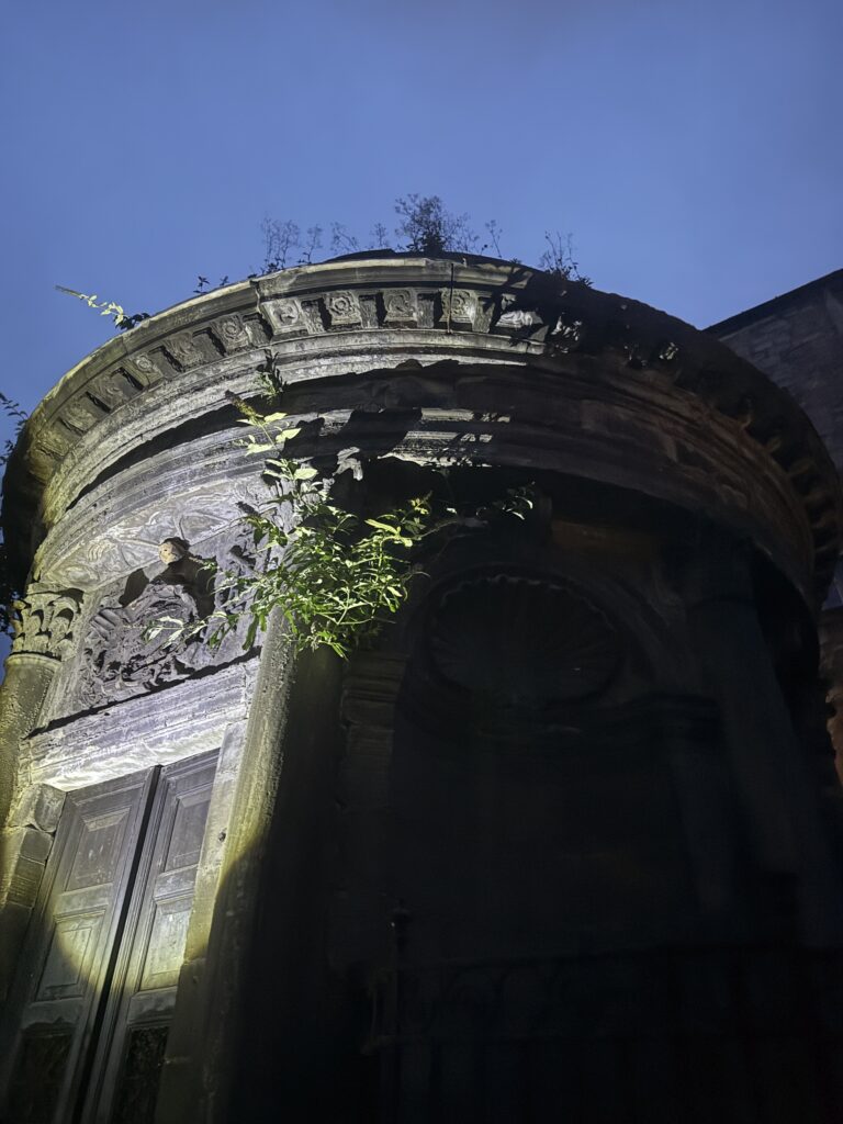the black mausoleum in greyfriars kirkyard, edinburgh