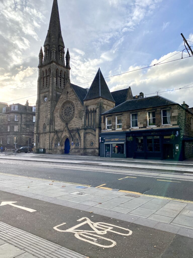 View of a church in Leith, Edinburgh