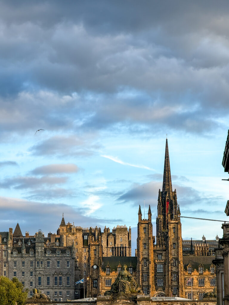 View of old town, edinburgh, a perfect day trip from glasgow