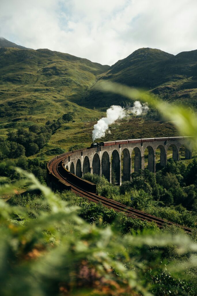 glenfinnan viaduct and the jacobite steam train, perfect for a day trip from glasgow